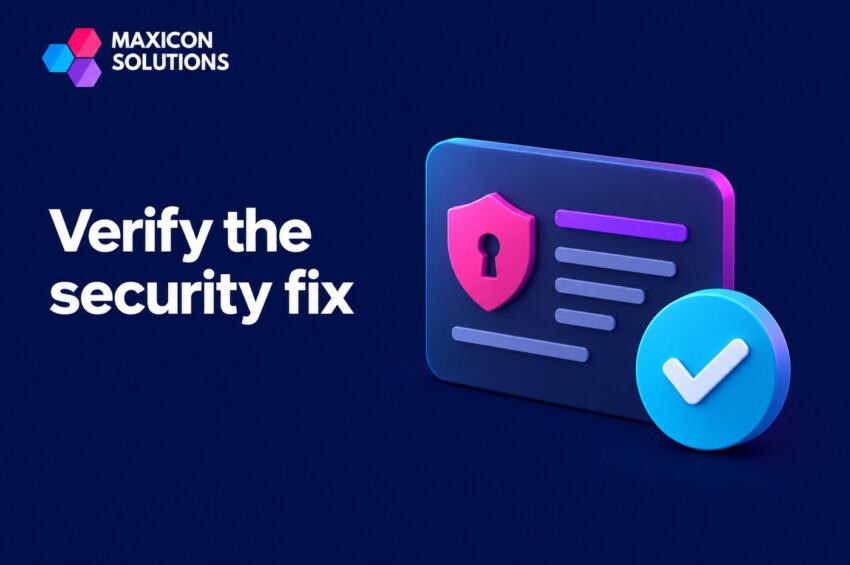 Closing Security Findings with Evidence of a Working Fix