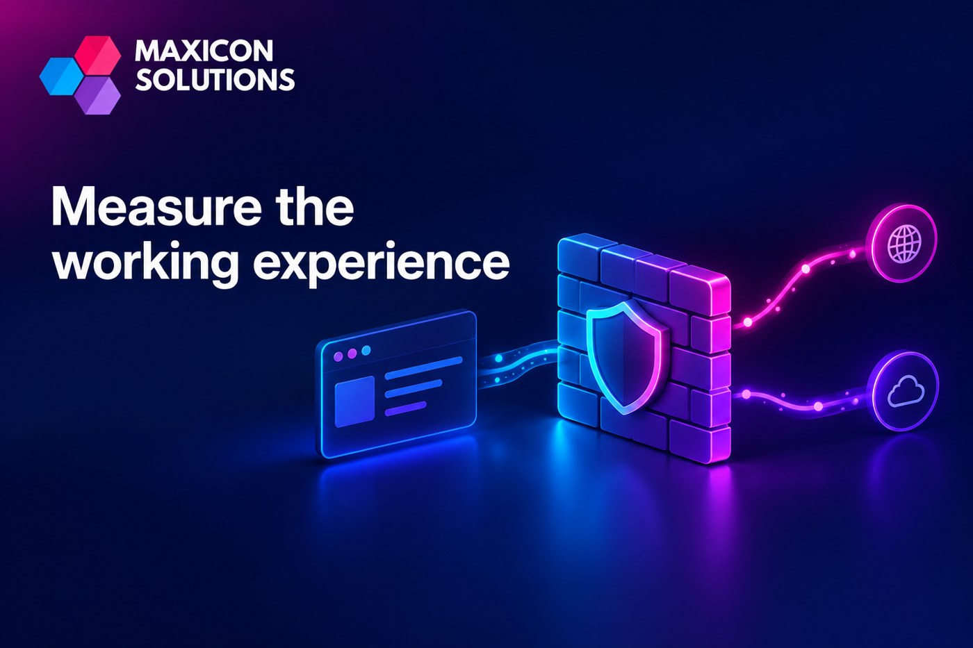 Conceptual firewall and application connections for SD-WAN testing
