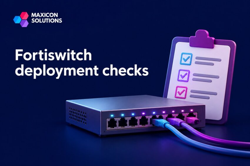 FortiSwitch Deployment: Verify PoE, Uplinks and Management Fit
